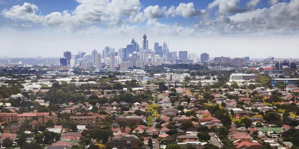 Sydney suburbs aerial